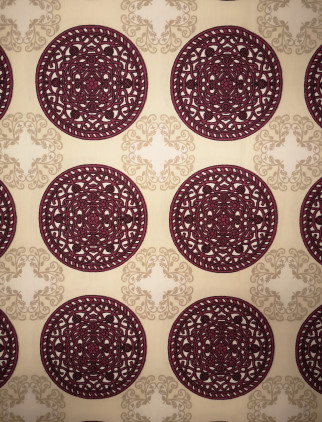 Aizkaru audumi ar ziedu rakstiem - Aizkaru un galdautu audums 