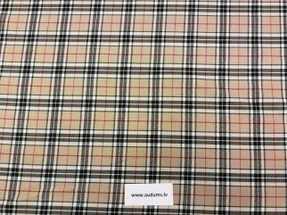 Rūtiņu audums apģērbiem un skolas formām